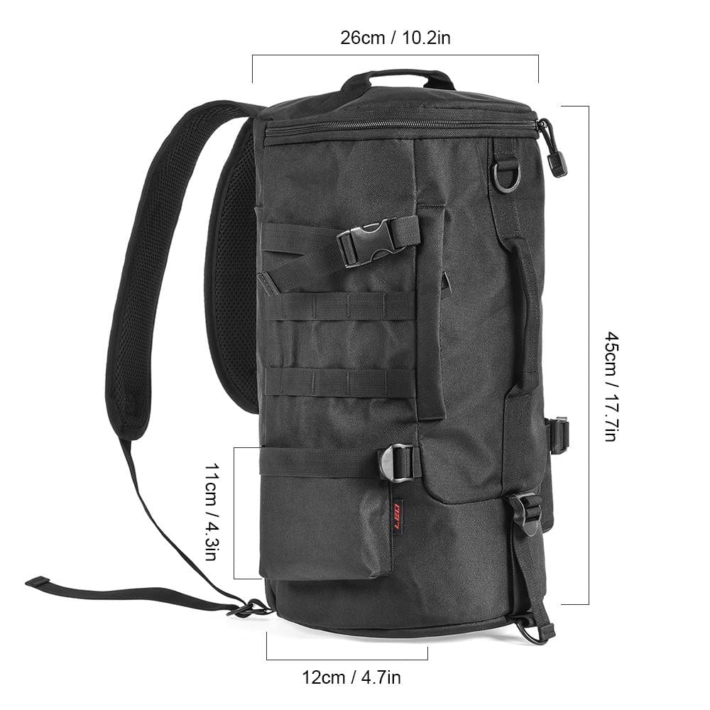 Raxiva-fishing tackle backpack organizer with rod holders