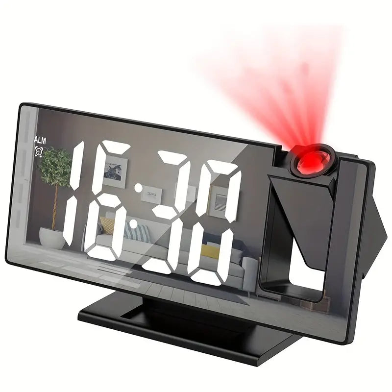 Raxiva-reveil numerique multifonction avec projection led