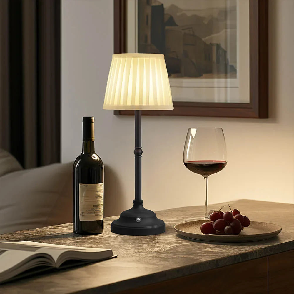 Raxiva-lumiere d antan lampe de table portative en tissu avec recharge usb