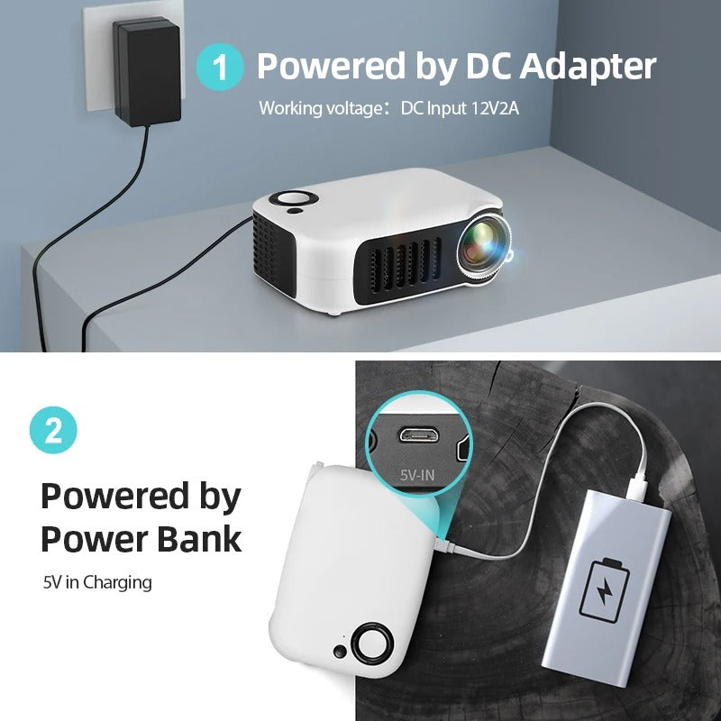 Raxiva-hd mini pocket portable projector