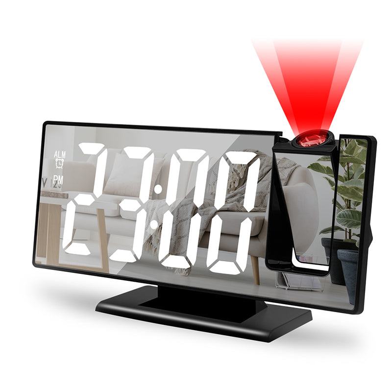 Raxiva-reveil numerique multifonction avec projection led