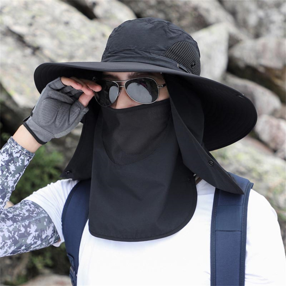 Raxiva-breathable wide brim sun protection fishing hat