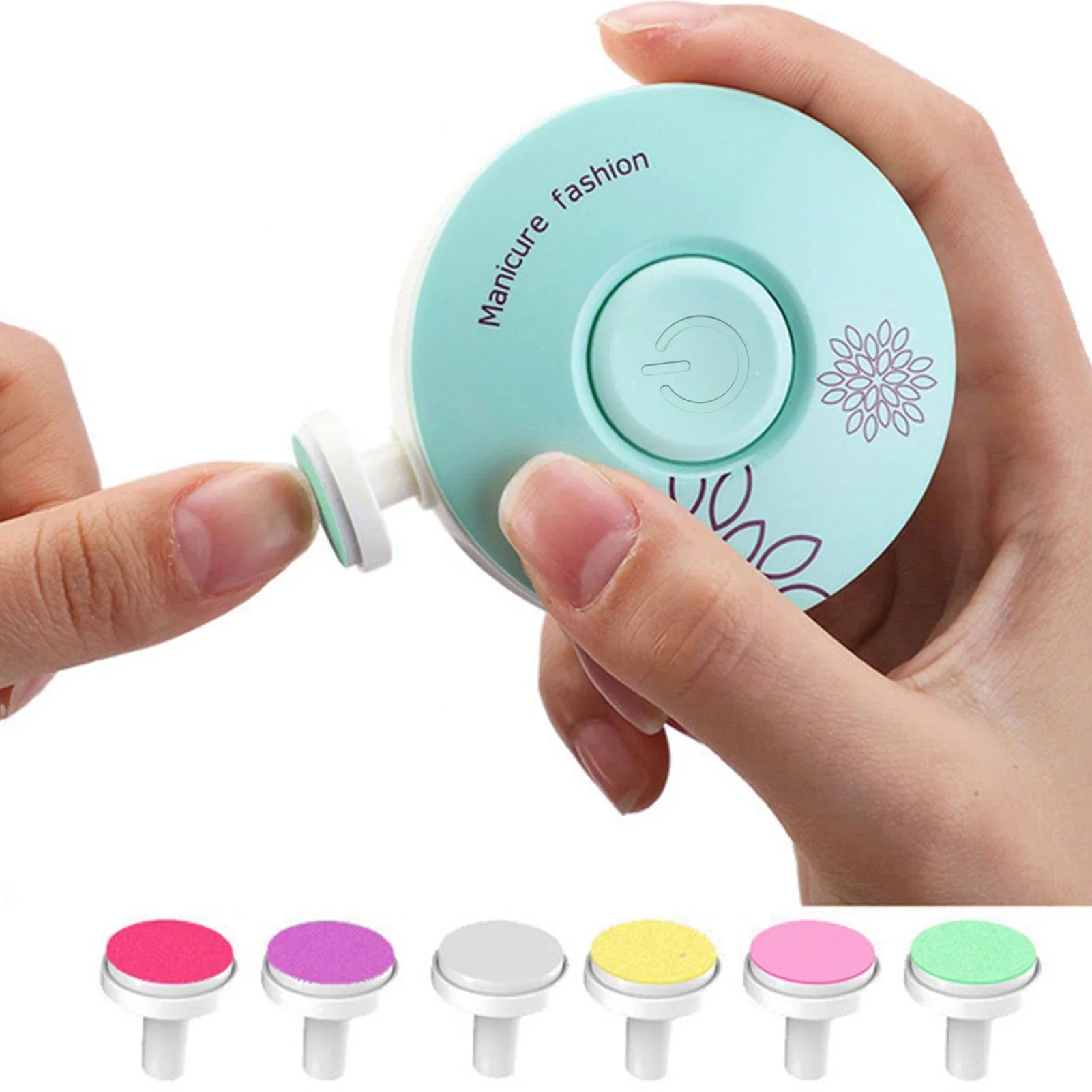 Raxiva-baby nail trimmer with six grinding heads