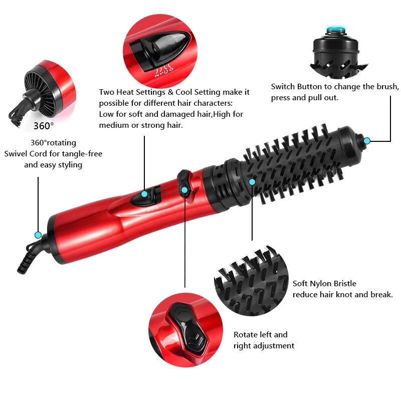Raxiva-style dry like a pro 2 in 1 rotating hair dryer volumizer