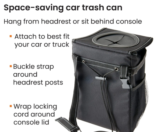 Raxiva-car trash bin