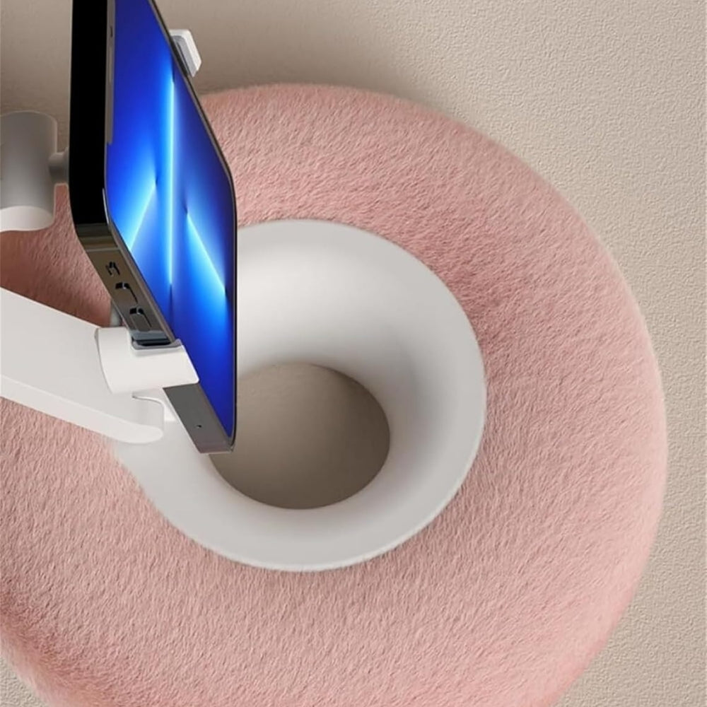 Raxiva-fuzzy pillow phone holder and snack bowl