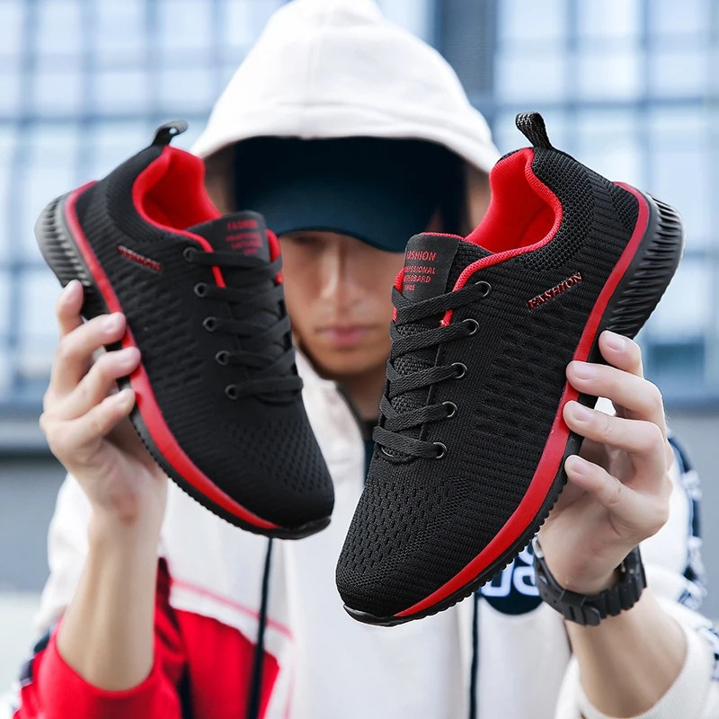 Raxiva-mens breathable running shoes