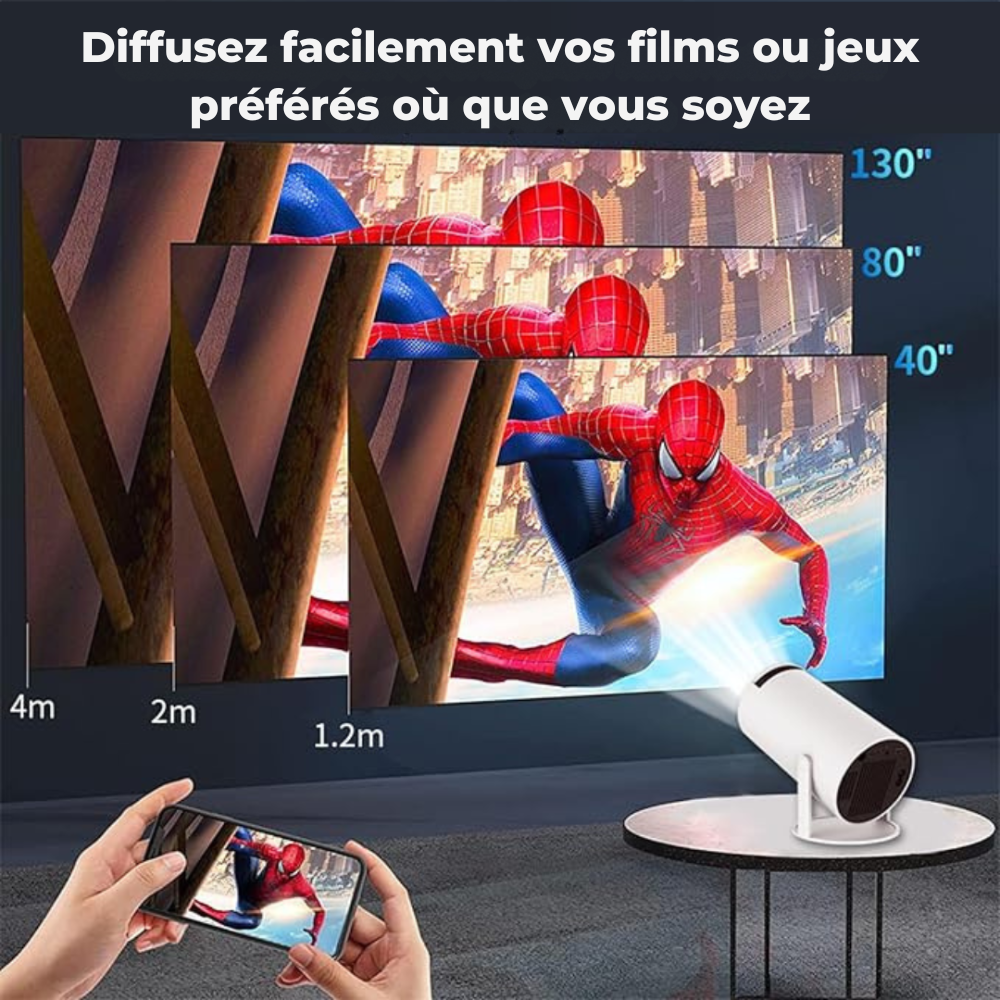 Raxiva-projecteur compact transformez votre mur en cinema