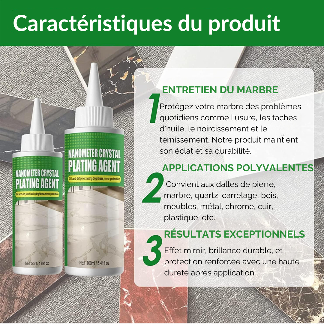 Raxiva-nettoyant marbre protection brillance nanocristalline