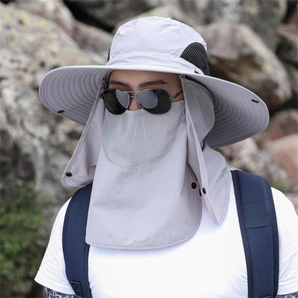 Raxiva-breathable wide brim sun protection fishing hat