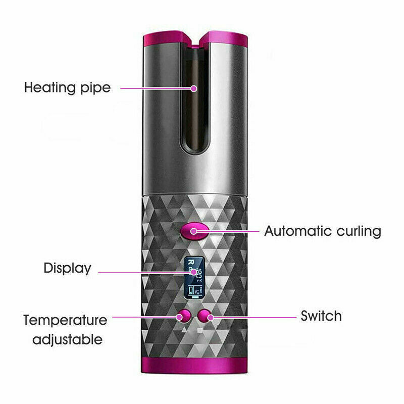 Raxiva-easy cordless automatic hair curling device for women