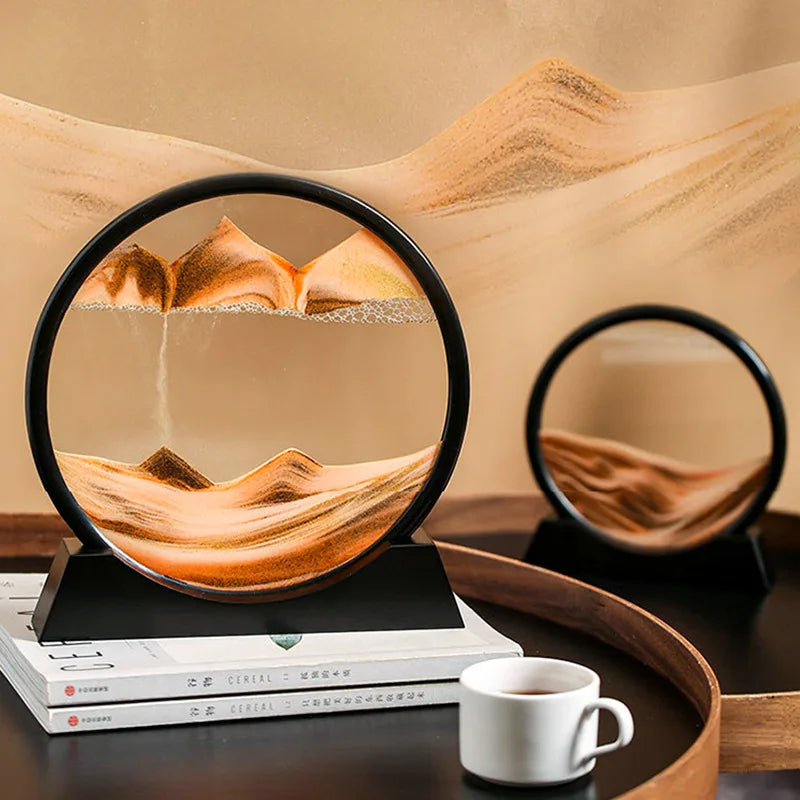 Raxiva-mirage temporel sablier 3d paysage en mouvement