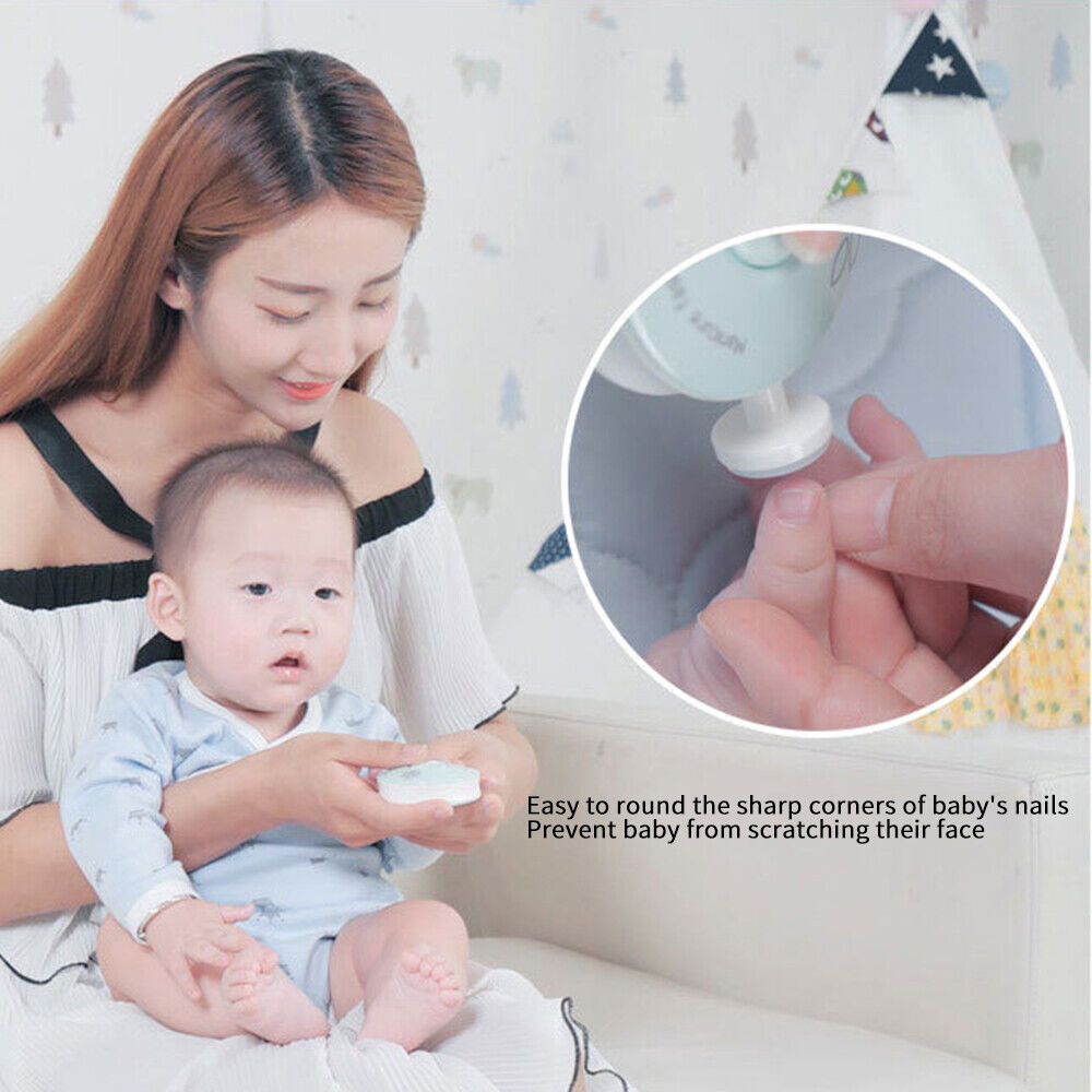 Raxiva-baby nail trimmer with six grinding heads