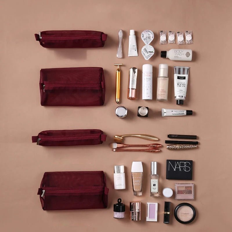 Raxiva-4 in 1 detachable makeup bag portable foldable travel cosmetic organizer pouch