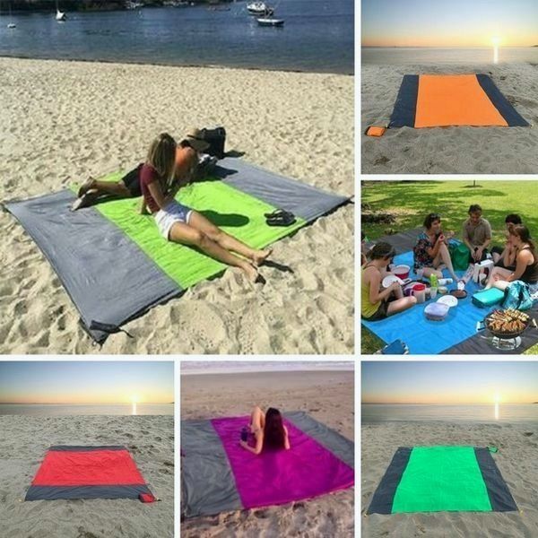 Raxiva-couverture de plage etanche sable 5 8 adultes