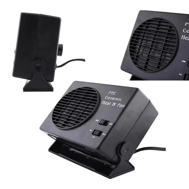 12V Ceramic Car Heater - 150W & 300W Fan for Fast Warmth