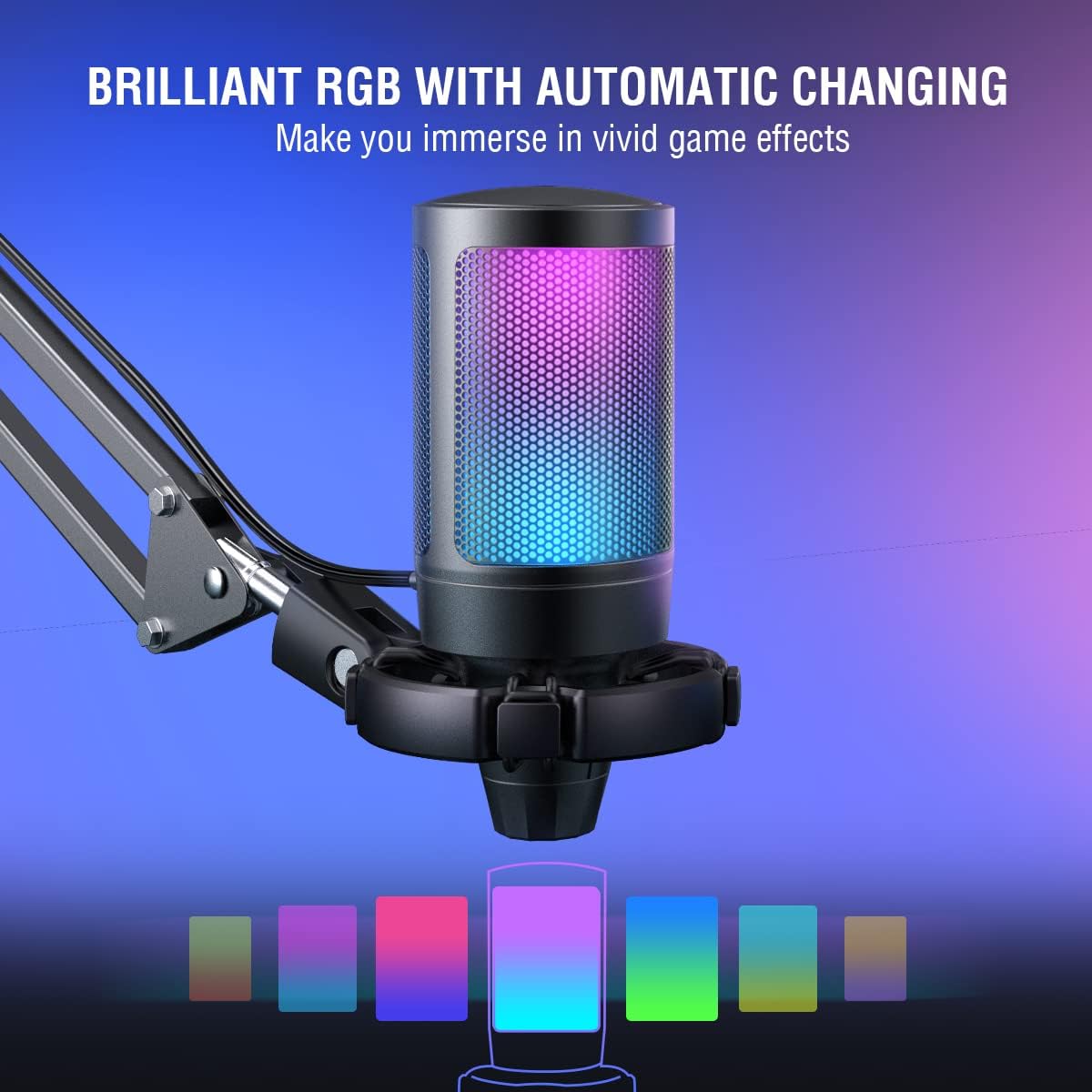 Raxiva-gaming pc podcast condenser microphone