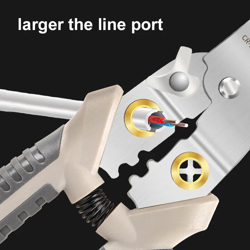 Raxiva-6 in 1 multifunctional wire stripper crimping pliers tool