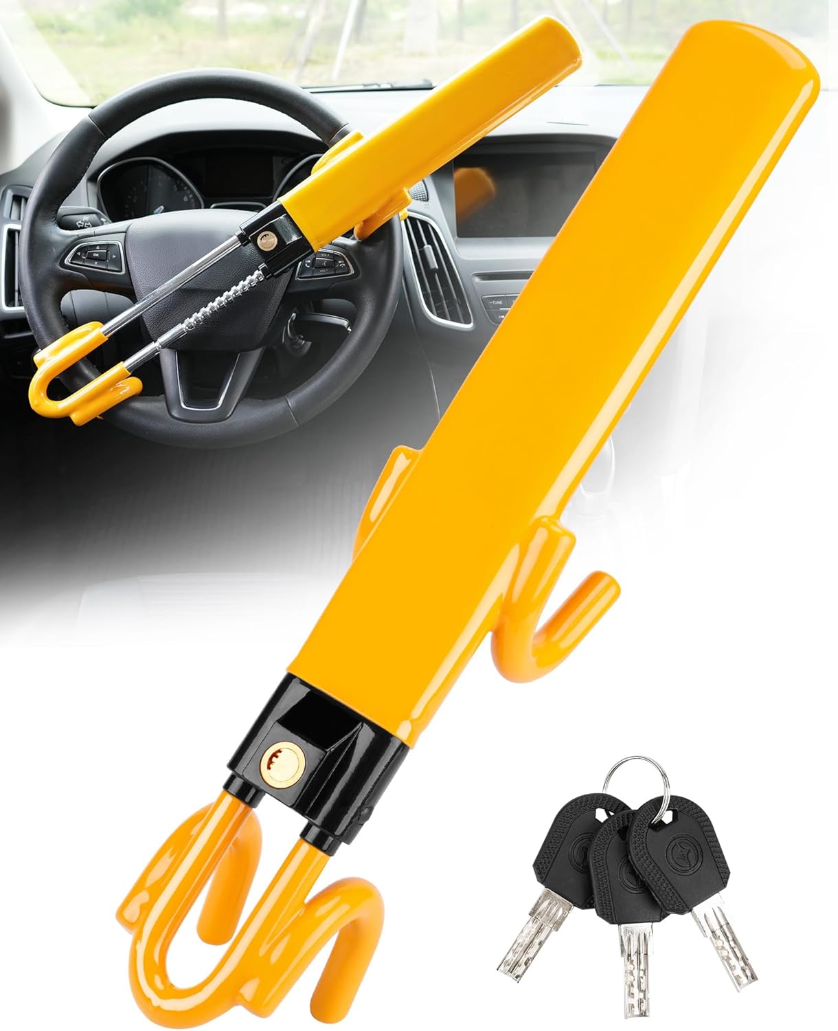 Raxiva-car steering wheel lock