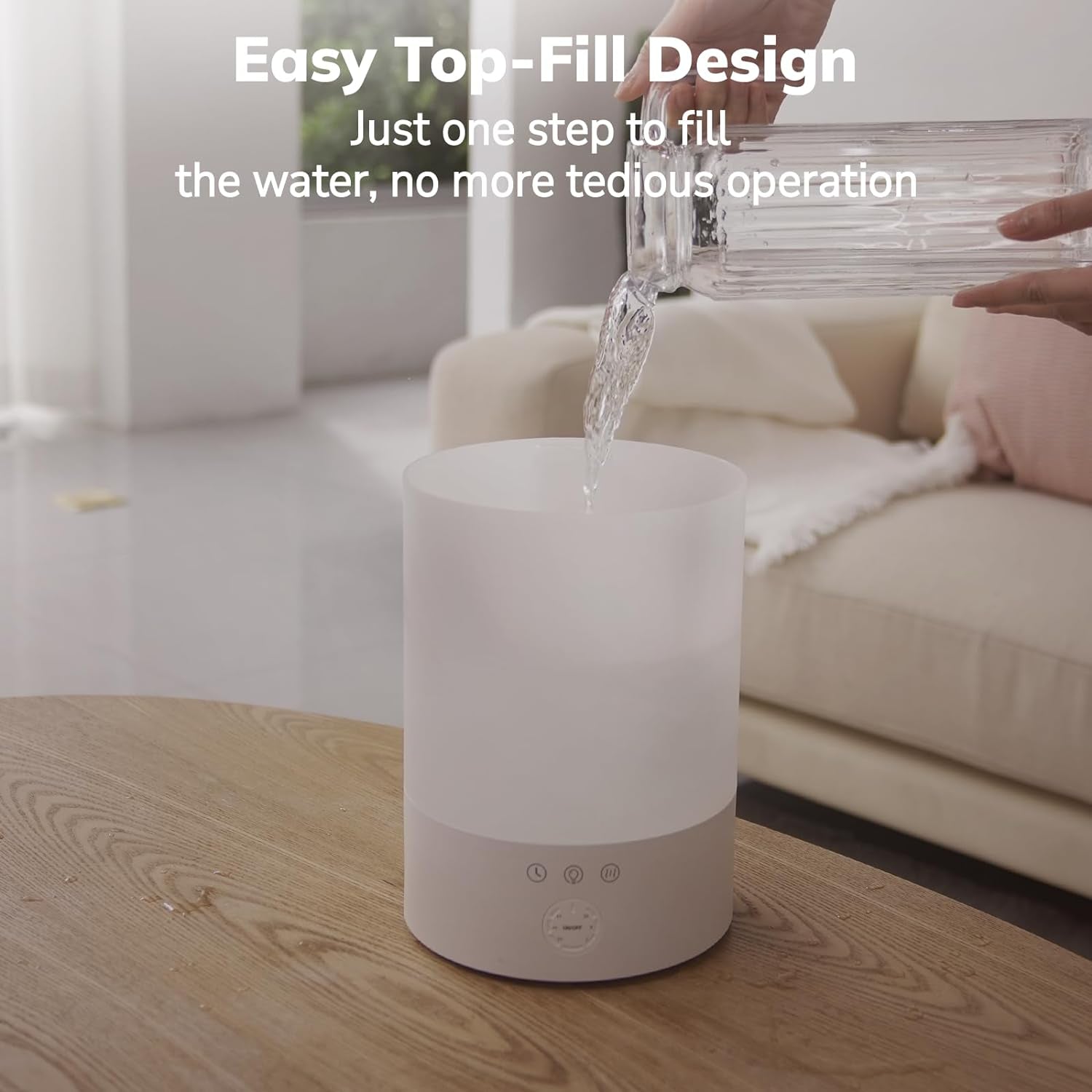 Raxiva-pure enrichment ultrasonic cool mist humidifier large room