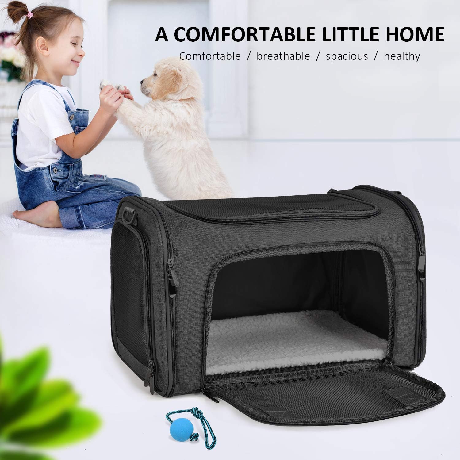 Raxiva-dog carrier bag for small medium cats dogs puppies up to 15 lbs