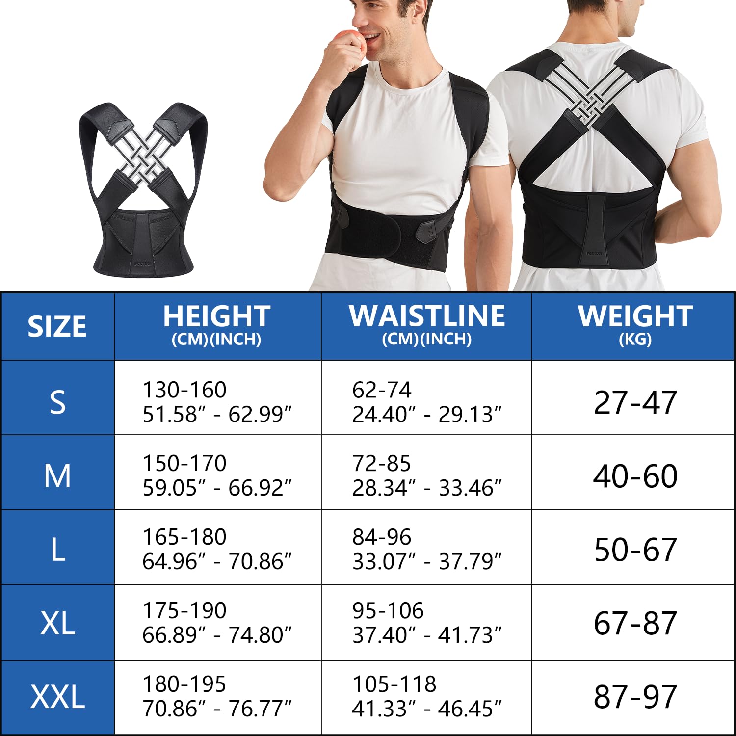 Raxiva-back posture corrector