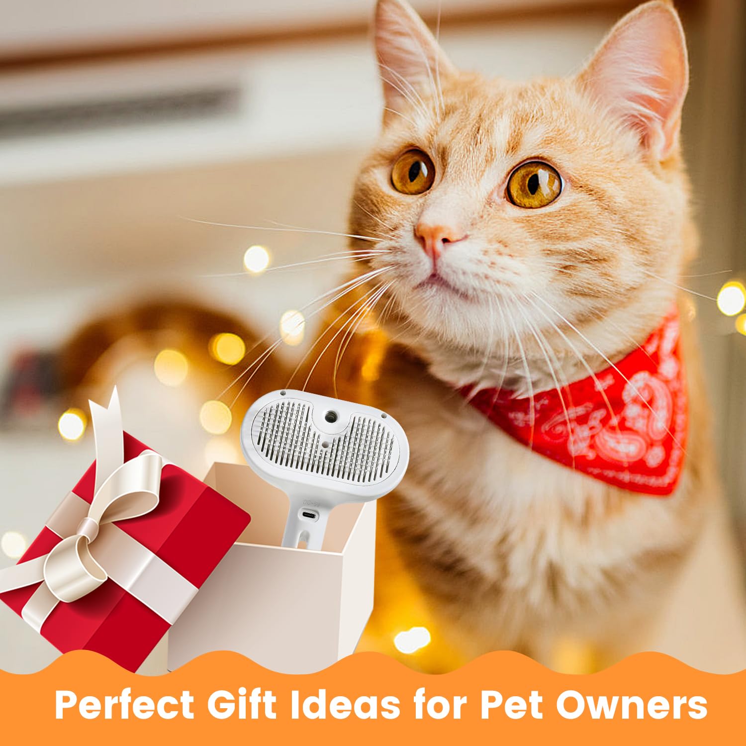 Raxiva-cat dog steam brush