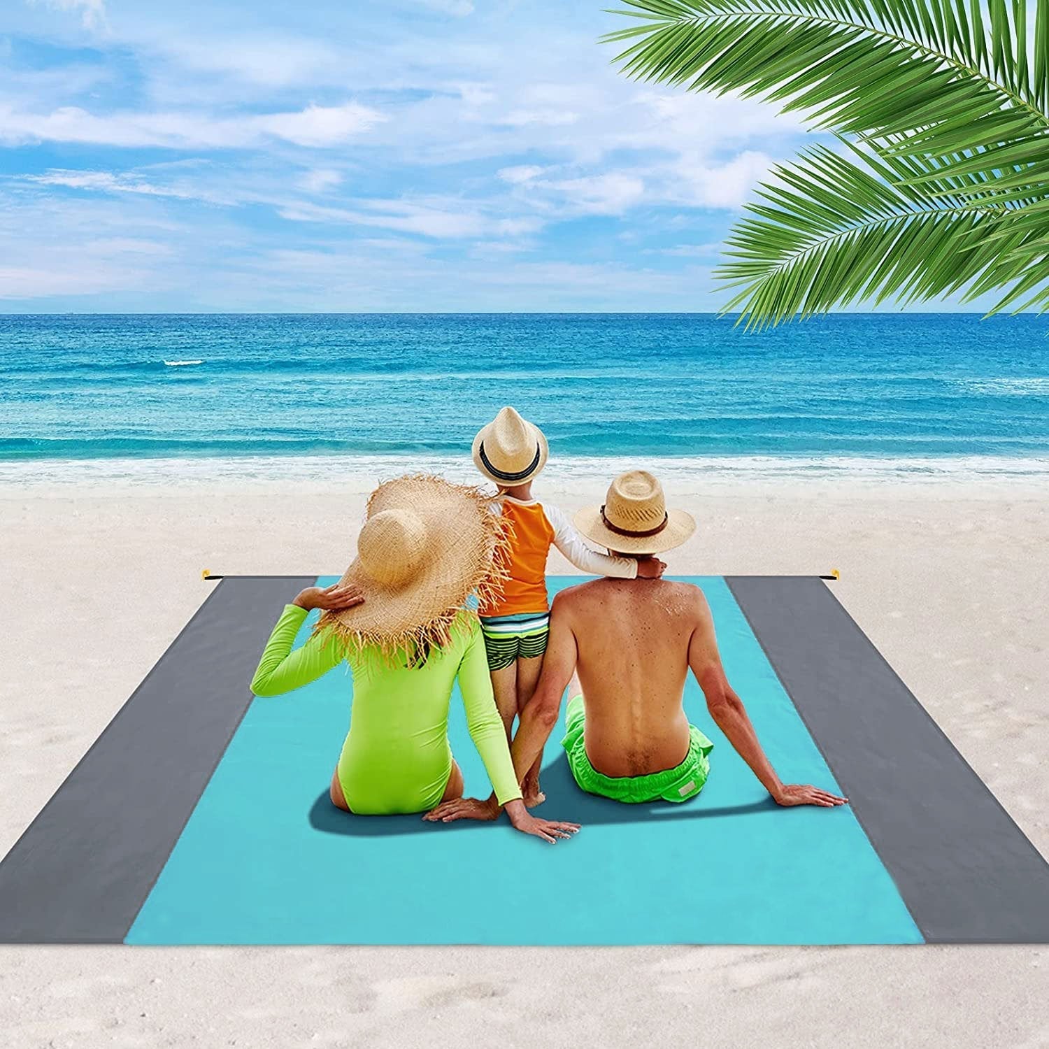 Raxiva-couverture de plage etanche sable 5 8 adultes