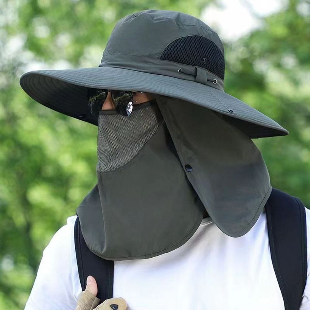 Raxiva-breathable wide brim sun protection fishing hat