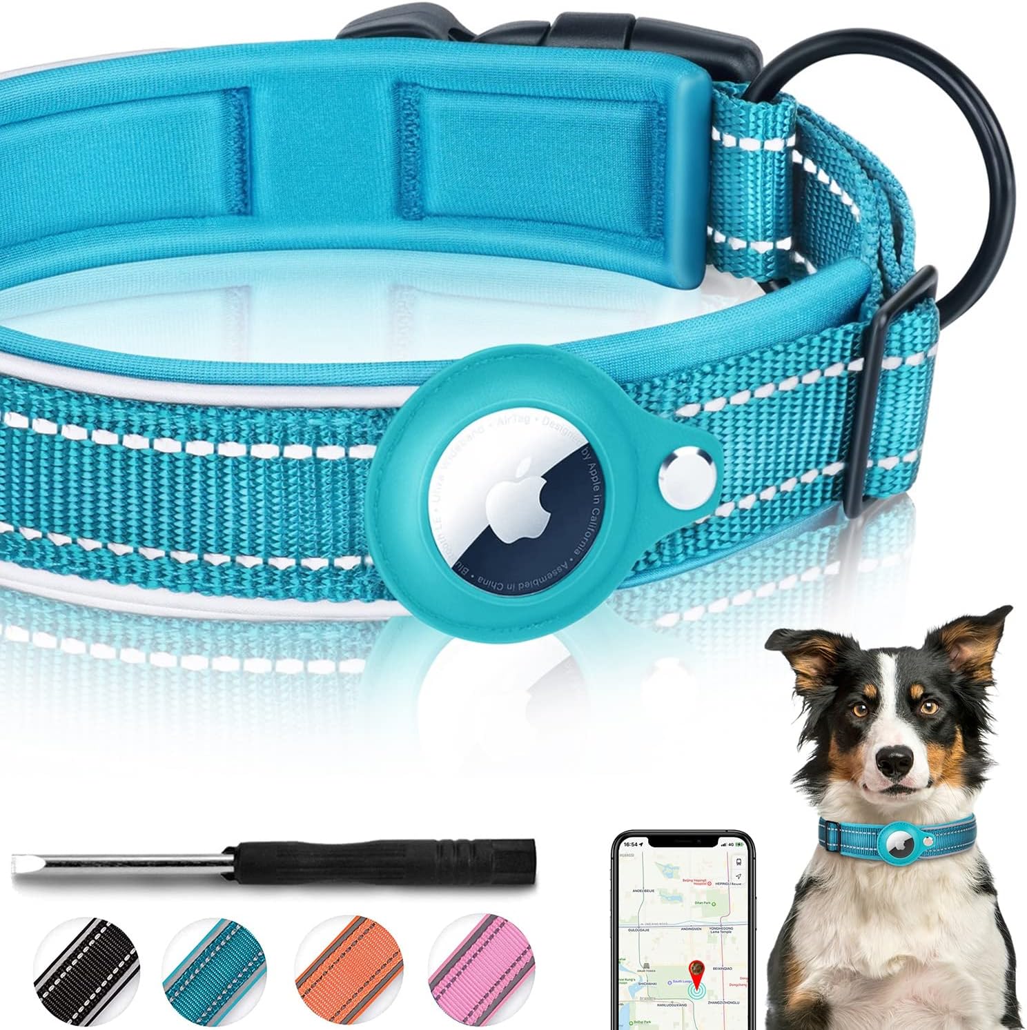 Raxiva-airtag dog collar