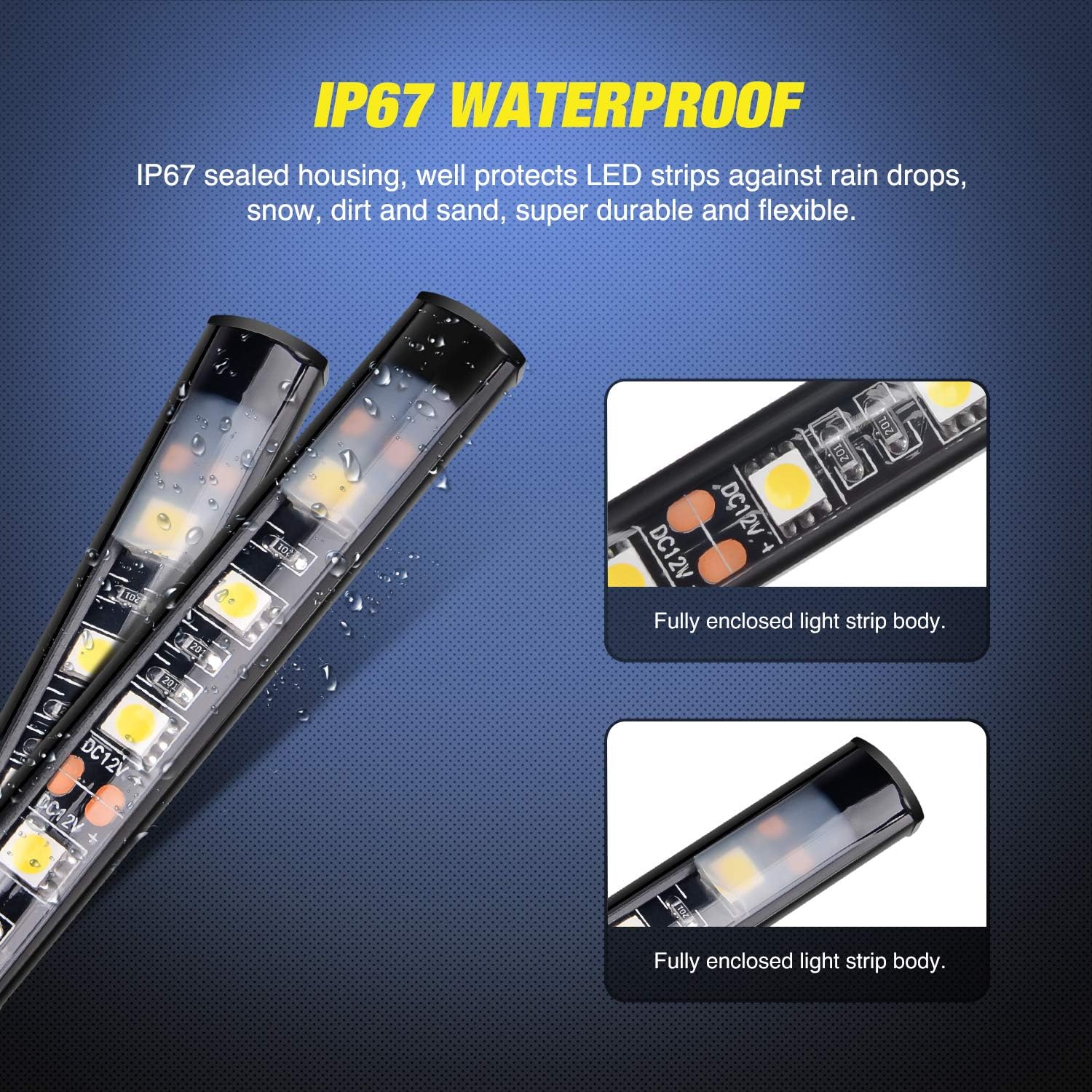 Raxiva-cargo pickup truck bed lights 60 inch light strip