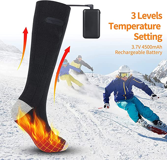 Raxiva-2 pairs unisex heated socks