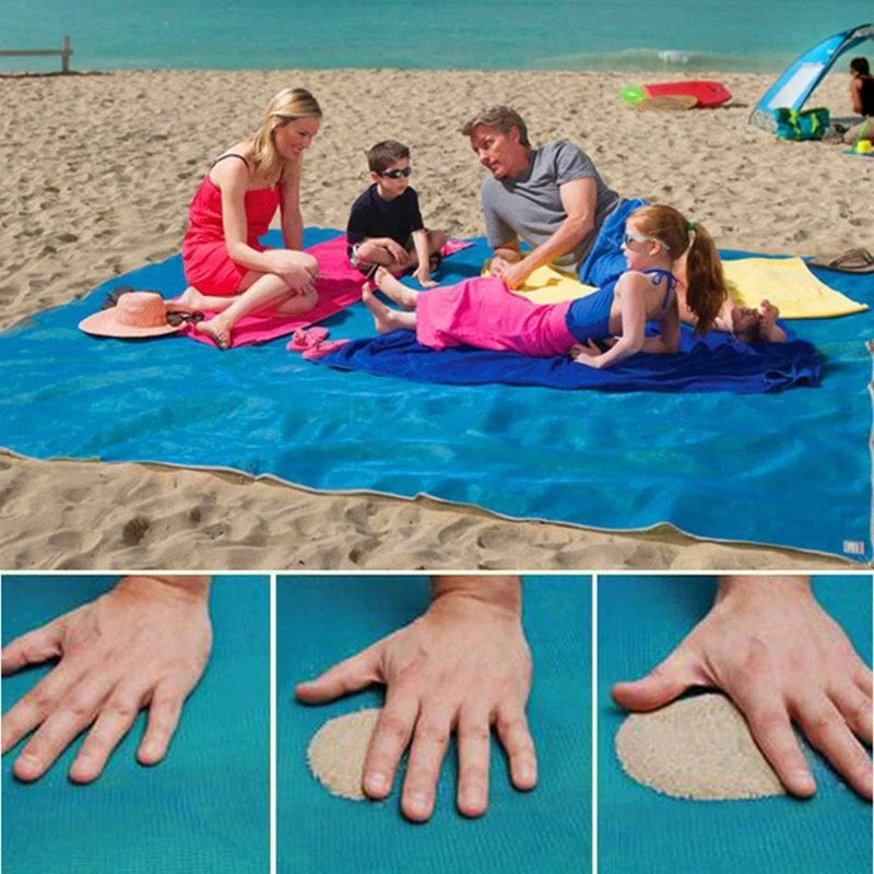 Raxiva-couverture de plage etanche sable 5 8 adultes