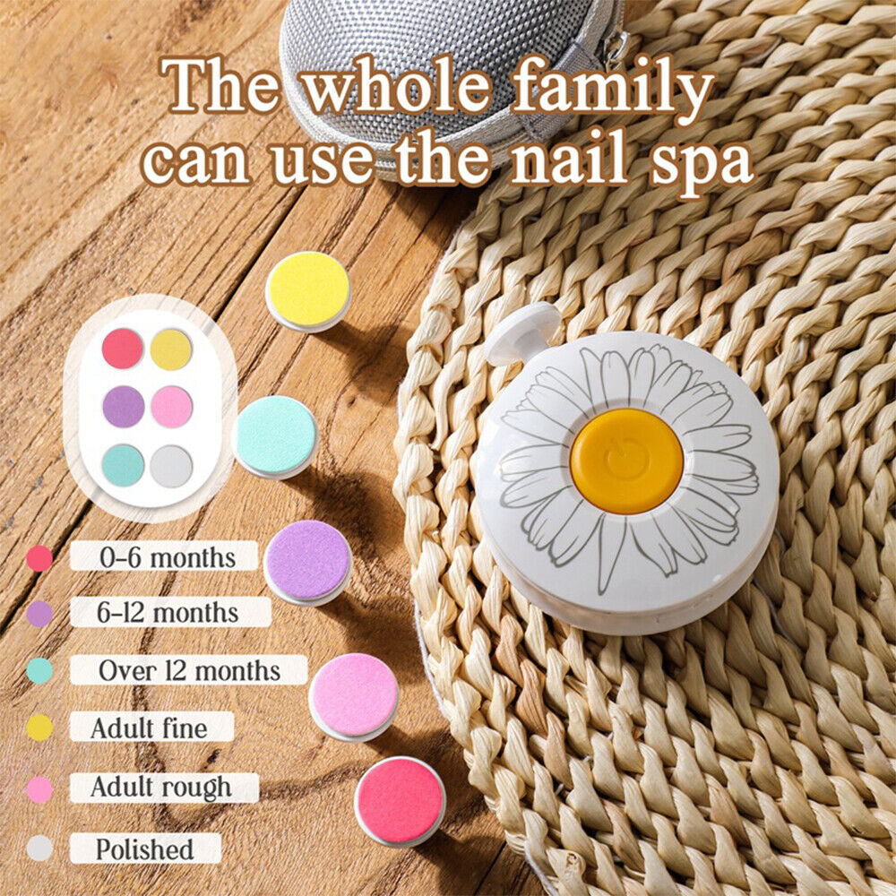 Raxiva-baby nail trimmer with six grinding heads