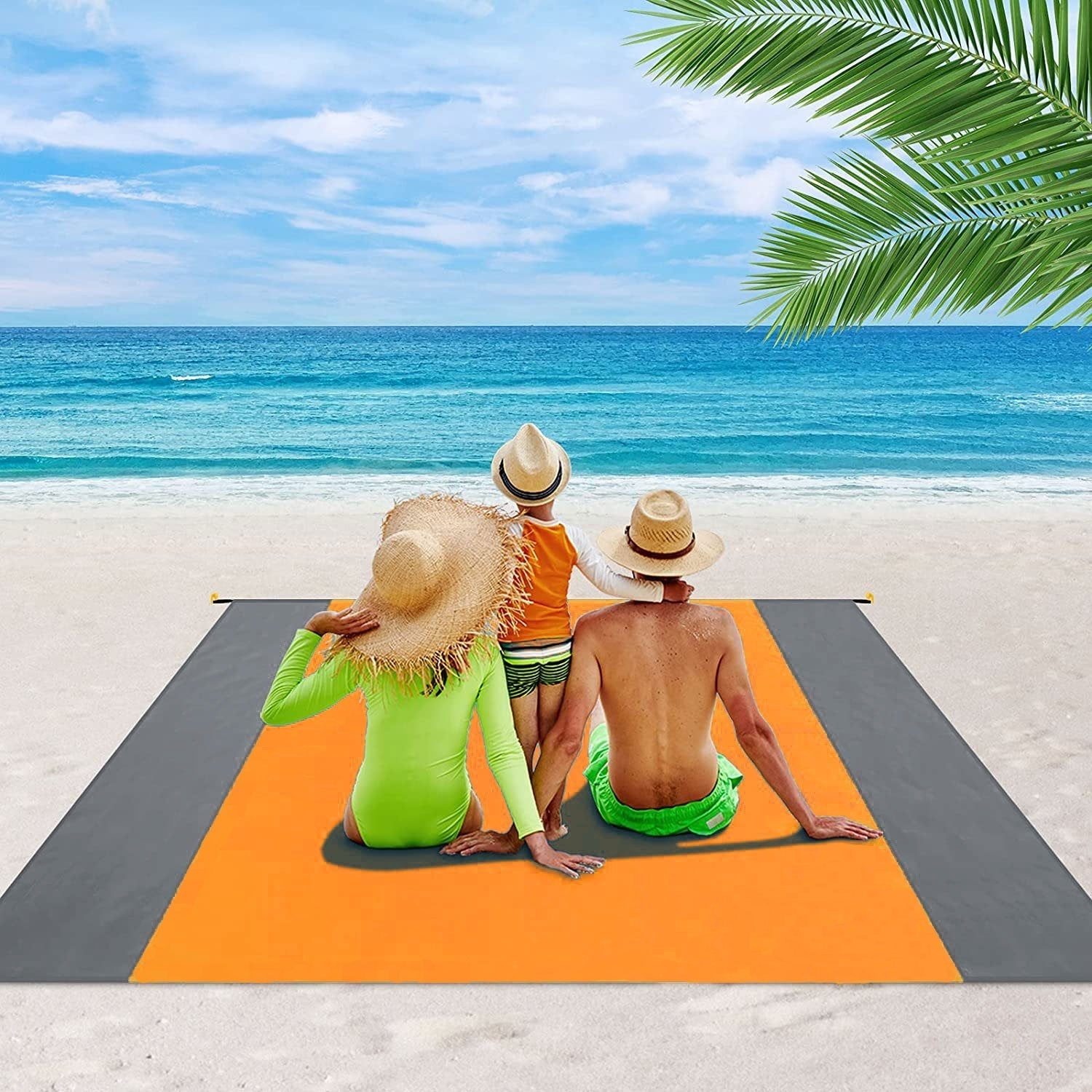 Raxiva-couverture de plage etanche sable 5 8 adultes