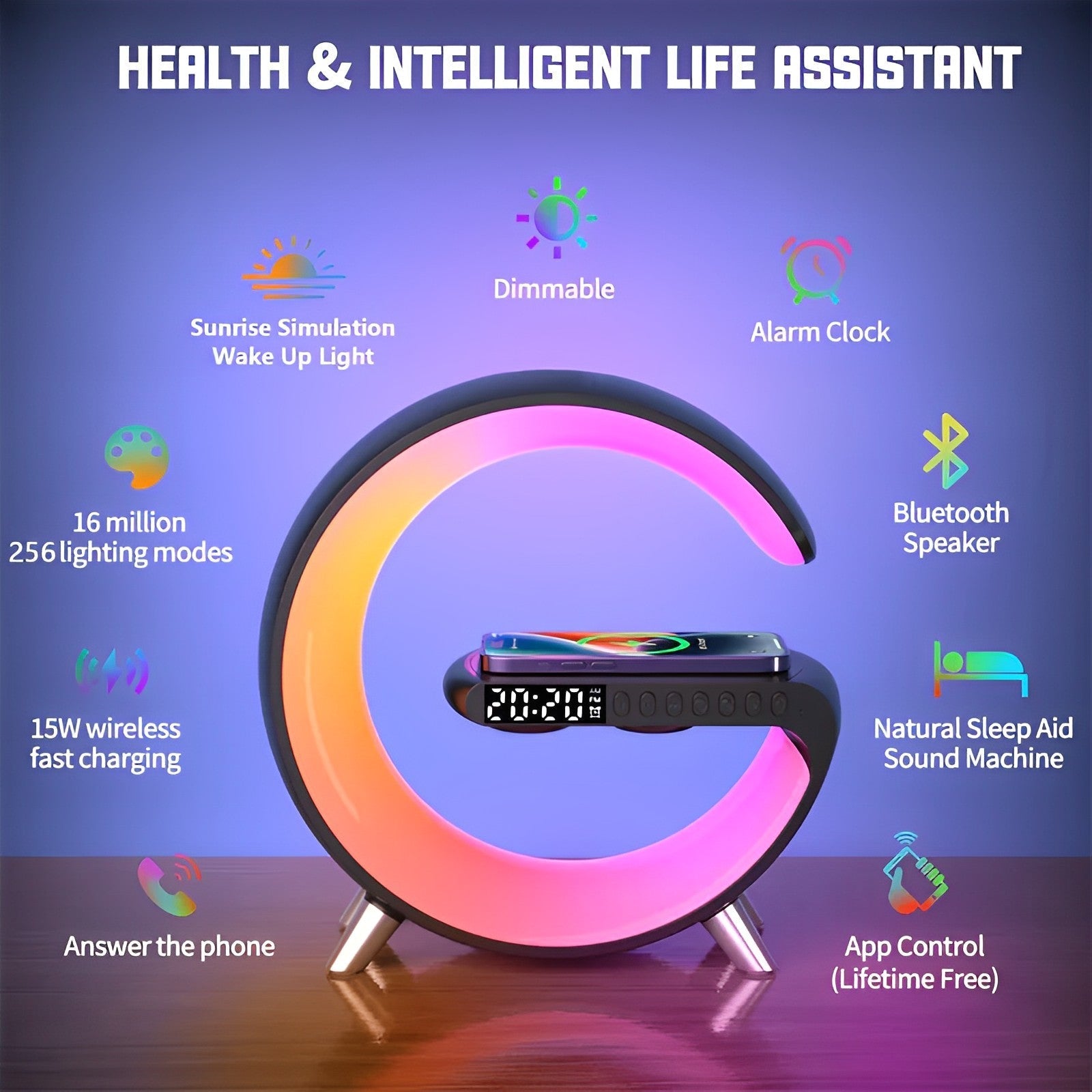 Raxiva-digital desk clock