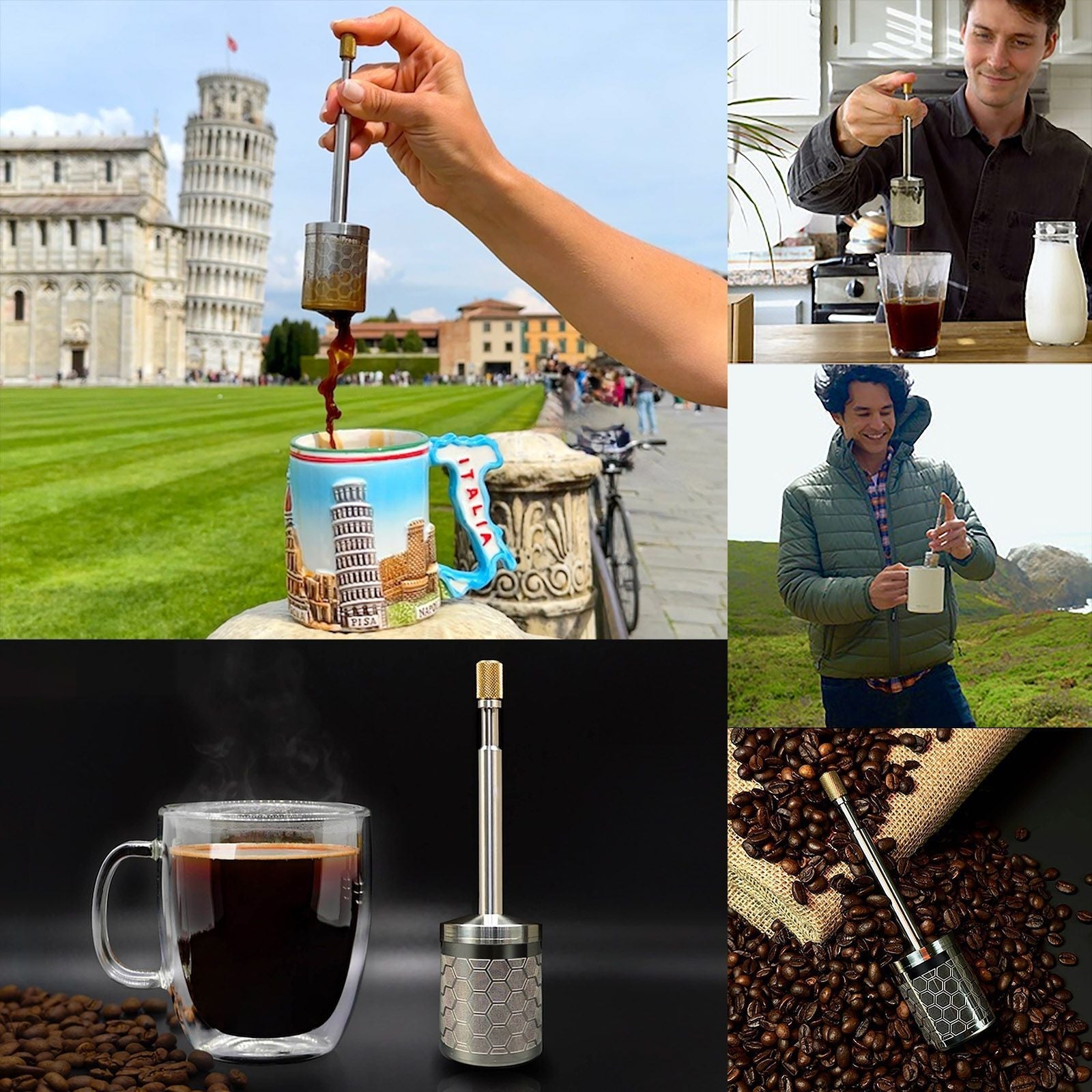 Raxiva-pressinox infuseur cafe nomade acier inoxydable