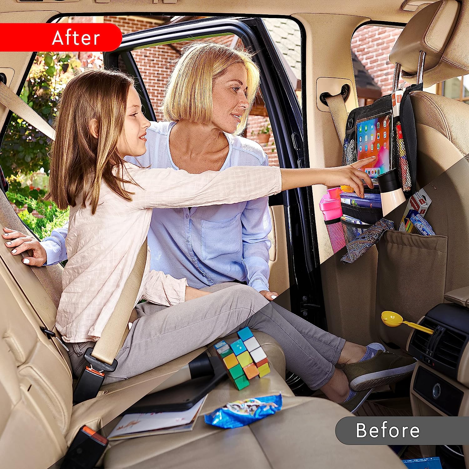 Raxiva-2 pack car backseat organizer
