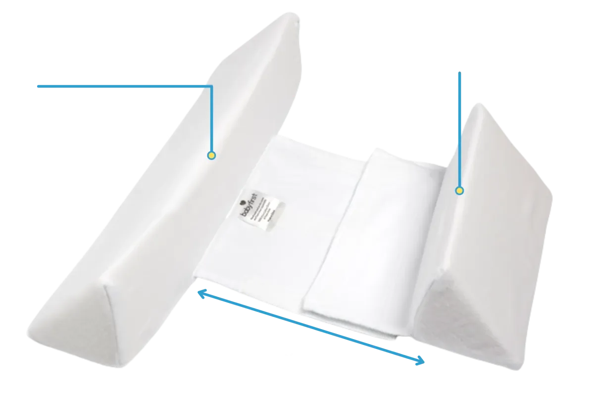 Raxiva-baby anti roll wedge pillow