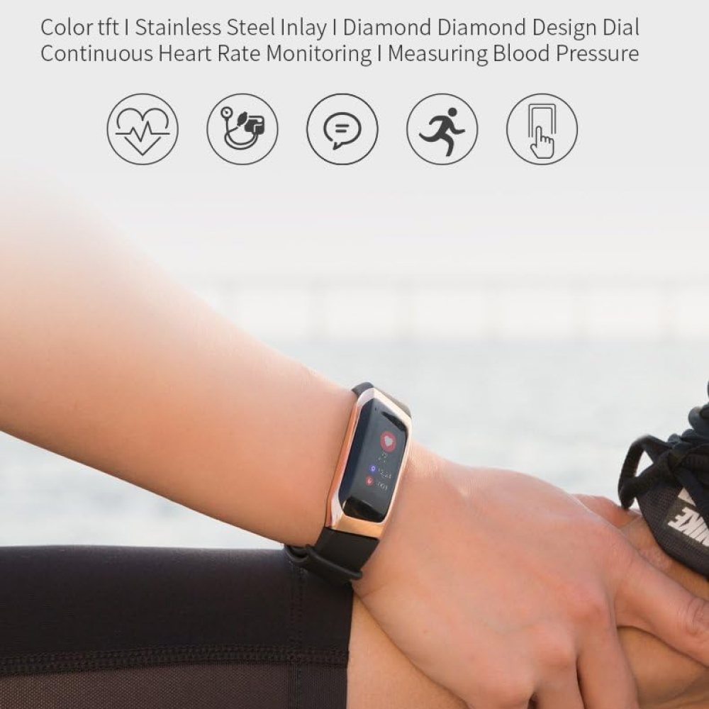 Raxiva-blood pressure smartwatch heart rate monitor