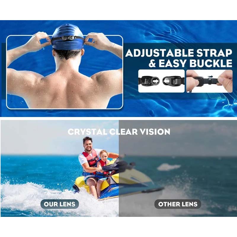Raxiva-wide angle swimming goggles anti fog