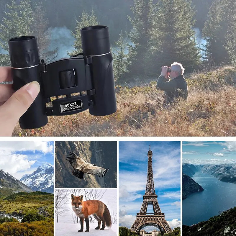 Raxiva-military hd 40x22 binoculars professional hunting scope