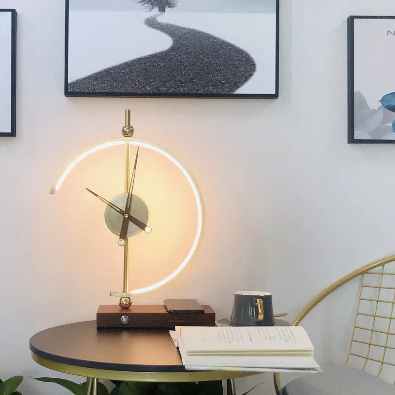 Raxiva-luxlamp horloge elegante recharge sans fil