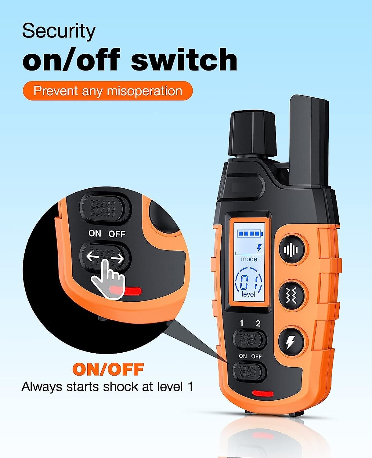 Raxiva-high quality 1000m waterproof rechargeable remote training collar for dogs