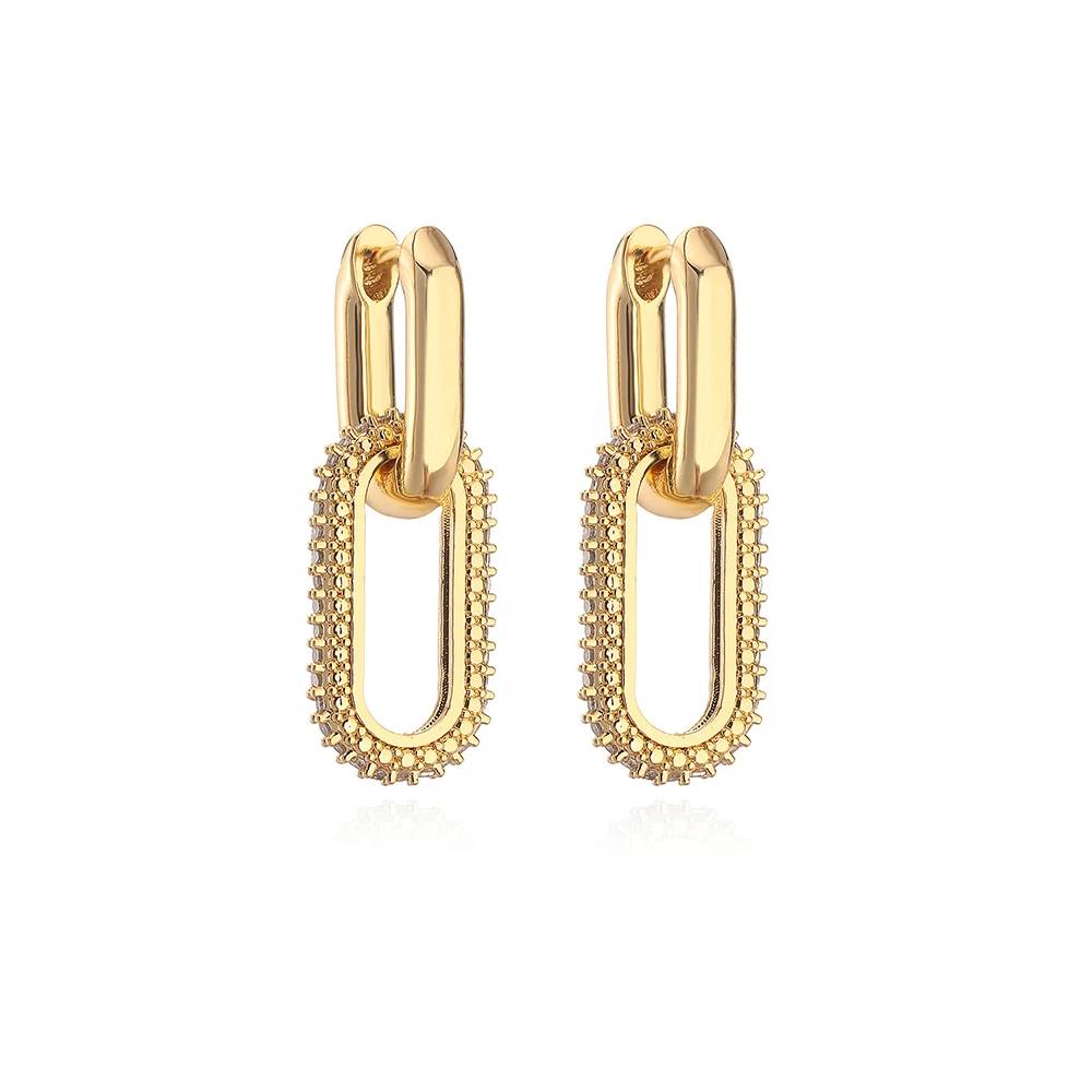 Raxiva-elegant double hoop earrings timeless style for any occasion