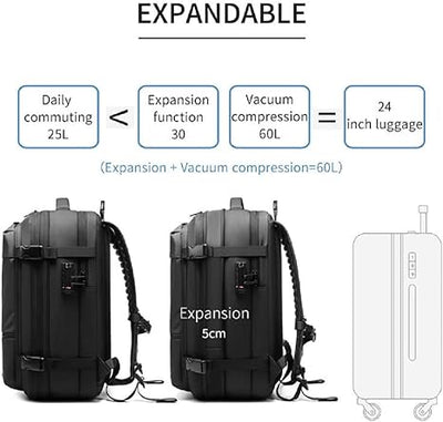 Raxiva-vacuum compression backpack