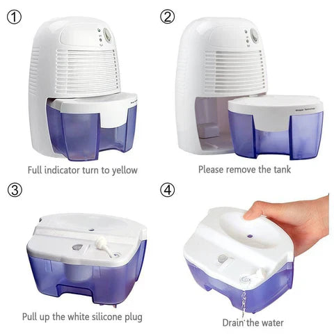 Raxiva-powerful portable mini home dehumidifier for basement garage crawl space