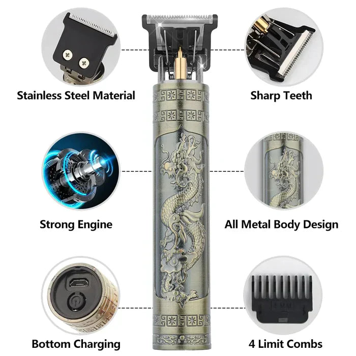 Raxiva-professional cordless hair clipper precision grooming anytime anywhere