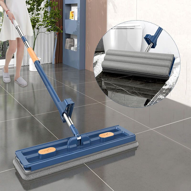 Hands-Free Microfiber Flat Mop-Raxiva-, 