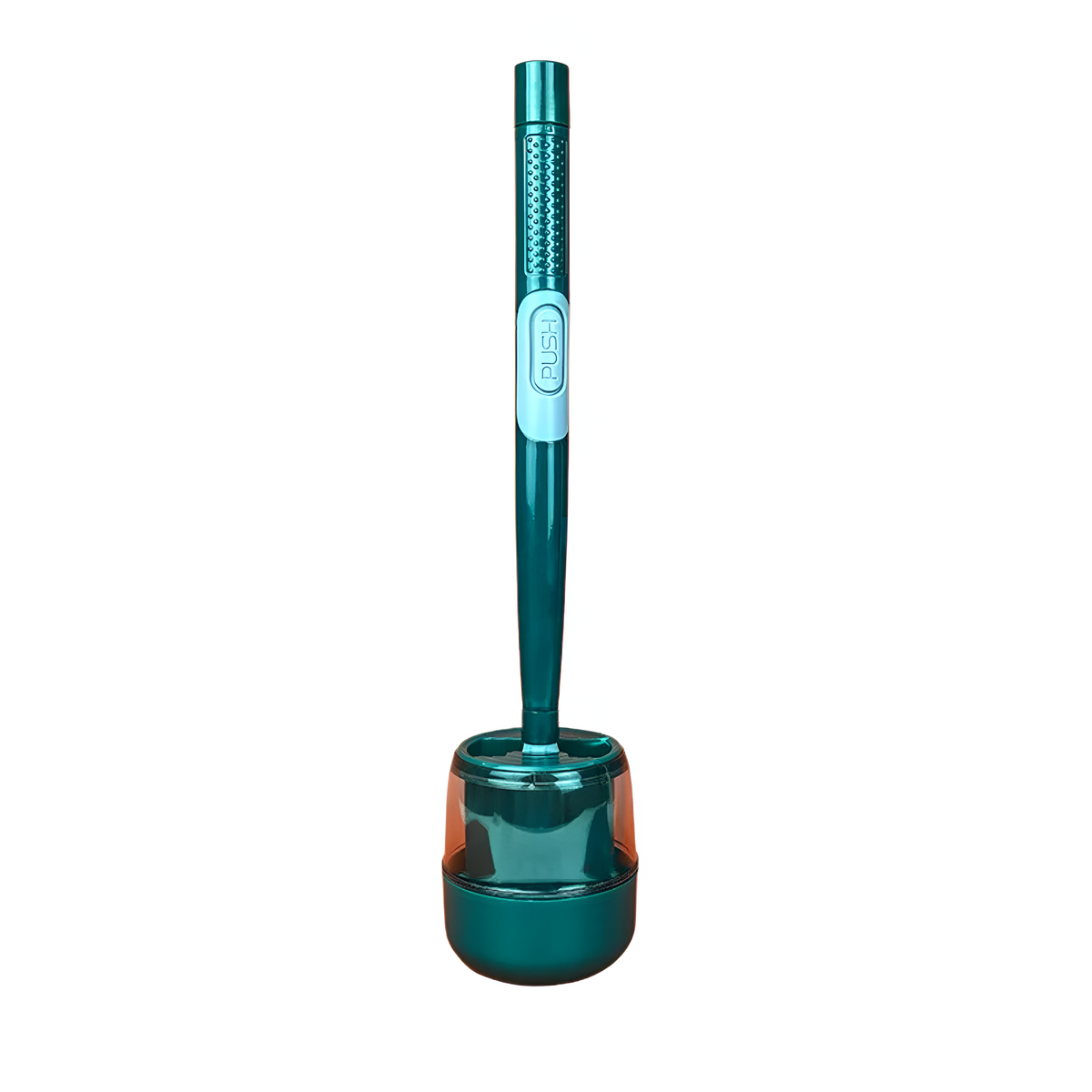 Household punch-free wall hanging long handle silicone toilet brush-Raxiva-Dark Green-, GTRB068216SDR66 GTRB068216SDR66